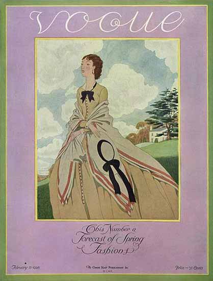 Roaring 1920s Vogue Magazine 1926-02-15 Copyright | Roaring 1920s Ad Art and Magazine Cover Art