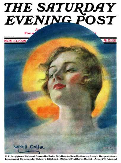 Roaring 1920s WH Coffin Cover Artist Saturday Evening Post 1928_11_10 | Roaring 1920s Ad Art and Magazine Cover Art