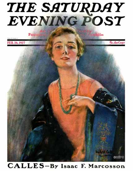 Roaring 1920s WH Coffin Saturday Evening Post 1927_02_26 | Roaring 1920s Ad Art and Magazine Cover Art