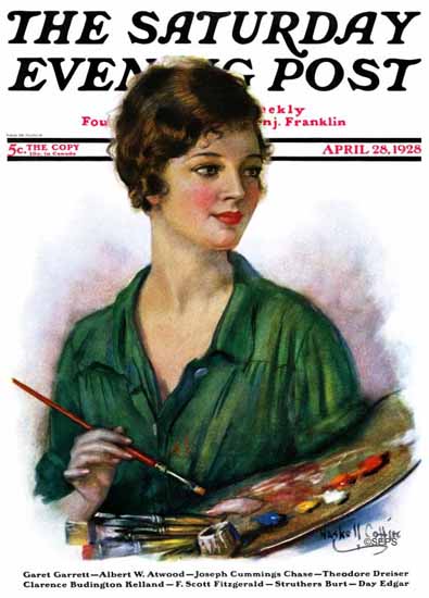 Roaring 1920s WH Coffin Saturday Evening Post 1928_04_28 | Roaring 1920s Ad Art and Magazine Cover Art