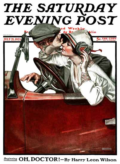 Roaring 1920s Walter Humphrey Artist Saturday Evening Post 1923_07_21 | Roaring 1920s Ad Art and Magazine Cover Art