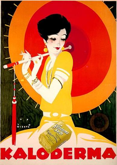 Roaring Twenties 1920s Kaloderma Seife Schirm Soap 1927 | Roaring 1920s Ad Art and Magazine Cover Art