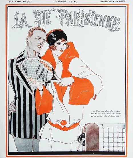 Roaring Twenties 1920s La Vie Parisienne 1922 Aout 12 | Roaring 1920s Ad Art and Magazine Cover Art