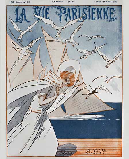 Roaring Twenties 1920s La Vie Parisienne 1922 Le Bel Ete | Roaring 1920s Ad Art and Magazine Cover Art