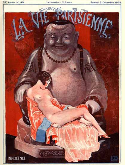 Roaring Twenties 1920s La Vie Parisienne 1925 Innocence | Roaring 1920s Ad Art and Magazine Cover Art