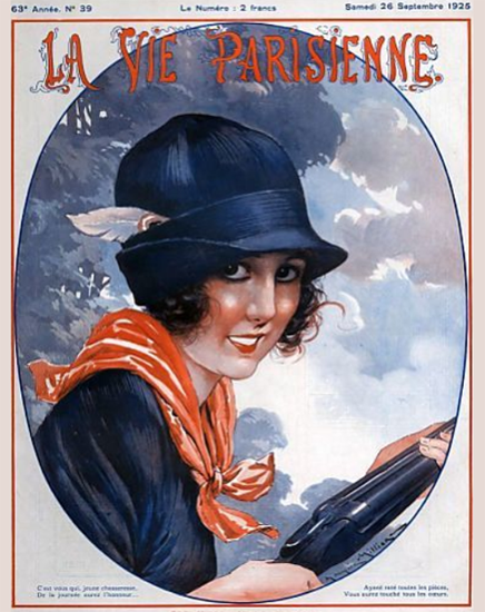 Roaring Twenties 1920s La Vie Parisienne 1925 Septembre 26 | Roaring 1920s Ad Art and Magazine Cover Art