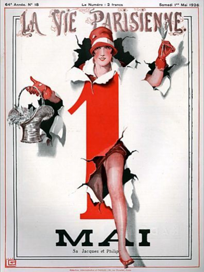 Roaring Twenties 1920s La Vie Parisienne 1926 MAI | Roaring 1920s Ad Art and Magazine Cover Art