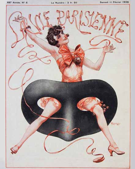 Roaring Twenties 1920s La Vie Parisienne 1928 Carnaval | Roaring 1920s Ad Art and Magazine Cover Art