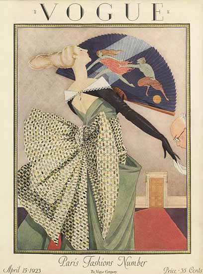 Roaring Twenties 1920s Vogue 1923-04-15 Copyright | Roaring 1920s Ad Art and Magazine Cover Art