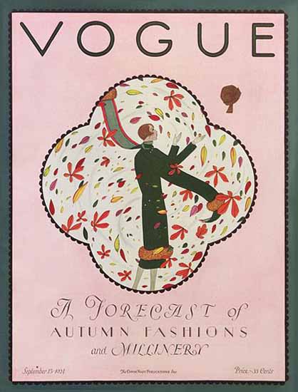 Roaring Twenties 1920s Vogue 1924-09-15 Copyright | Roaring 1920s Ad Art and Magazine Cover Art