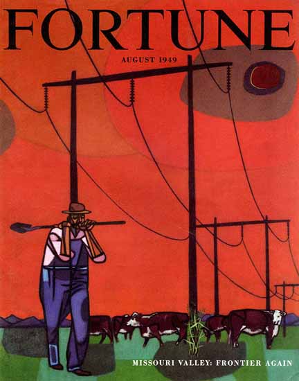 Robert Gwathmey Fortune Magazine August 1949 Copyright | Fortune Magazine Graphic Art Covers 1930-1959