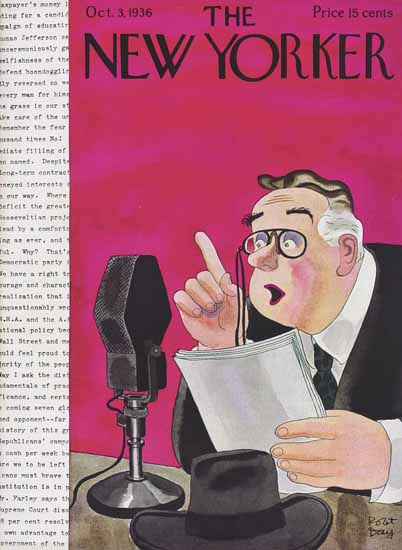 Robert James Day The New Yorker 1936_10_03 Copyright | The New Yorker Graphic Art Covers 1925-1945