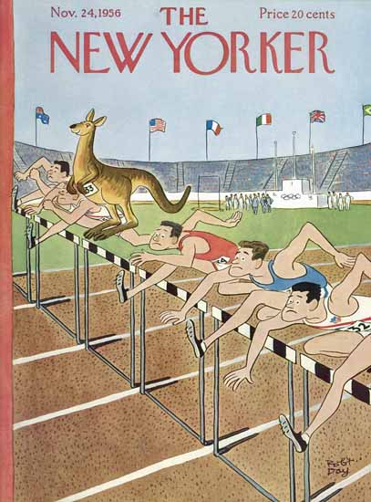 Robert James Day The New Yorker 1956_11_24 Copyright | The New Yorker Graphic Art Covers 1946-1970