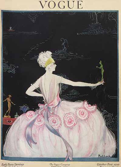 Robert Kalloch Vogue Cover 1920-10-01 Copyright | Vogue Magazine Graphic Art Covers 1902-1958