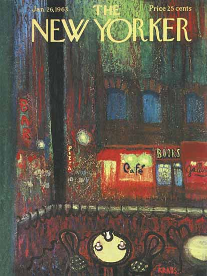 Robert Kraus The New Yorker 1963_01_26 Copyright | The New Yorker Graphic Art Covers 1946-1970