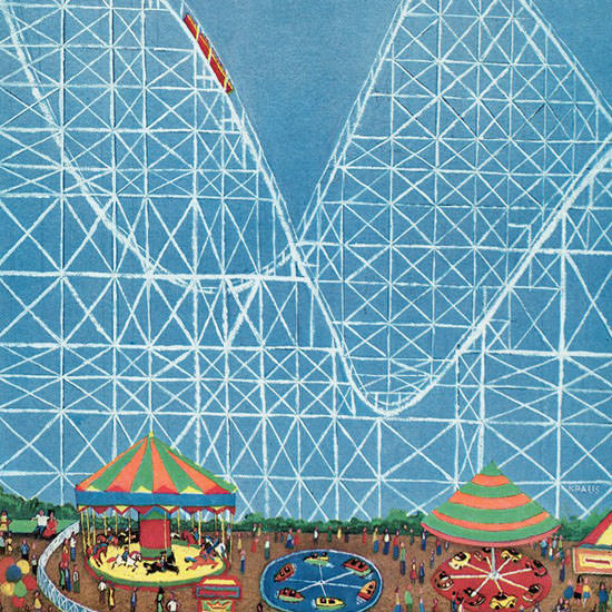 Robert Kraus The New Yorker 1963_09_07 Copyright crop | Best of Vintage Cover Art 1900-1970