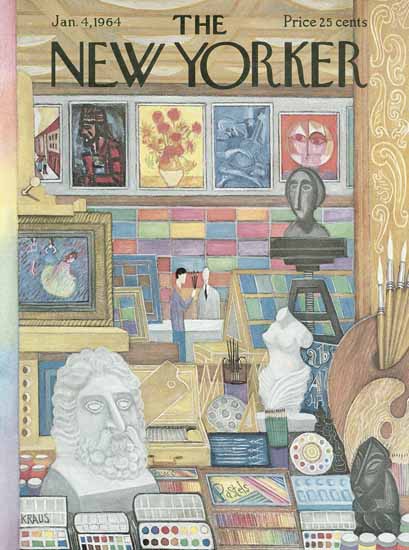 Robert Kraus The New Yorker 1964_01_04 Copyright | The New Yorker Graphic Art Covers 1946-1970