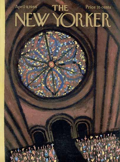 Robert Kraus The New Yorker 1966_04_09 Copyright | The New Yorker Graphic Art Covers 1946-1970