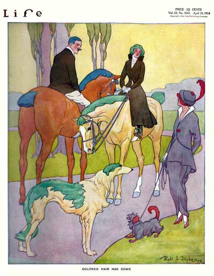 Robert L Dickey Life Humor Magazine 1914-04-23 Copyright | Life Magazine Graphic Art Covers 1891-1936