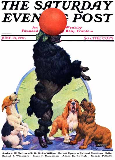 Robert L Dickey Saturday Evening Post Dogs Life 1926_06_19 | The Saturday Evening Post Graphic Art Covers 1892-1930