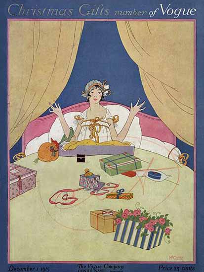 Robert McQuinn Vogue Cover 1915-12-01 Copyright | Vogue Magazine Graphic Art Covers 1902-1958