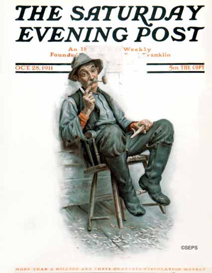 Robert Robinson Cover Artist Saturday Evening Post 1911_10_28 | The Saturday Evening Post Graphic Art Covers 1892-1930