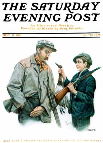 Robert Robinson Saturday Evening Post 1911_12_09 | The Saturday Evening Post Graphic Art Covers 1892-1930