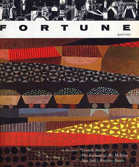 Robert W Wilvers Fortune Magazine April 1959 Copyright | Fortune Magazine Graphic Art Covers 1930-1959