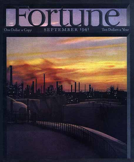 Robert Yarnall Richie Fortune Magazine September 1941 Copyright | Fortune Magazine Graphic Art Covers 1930-1959