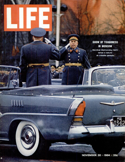 Rodion Malinovsky Missile Parade 20 Nov 1964 Copyright Life Magazine | Life Magazine Color Photo Covers 1937-1970