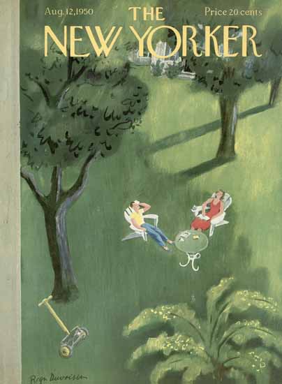 Roger Duvoisin The New Yorker 1950_08_12 Copyright | The New Yorker Graphic Art Covers 1946-1970