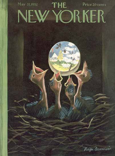 Roger Duvoisin The New Yorker 1952_05_31 Copyright | The New Yorker Graphic Art Covers 1946-1970