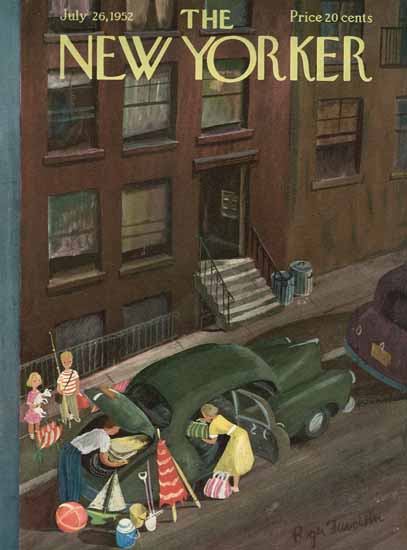 Roger Duvoisin The New Yorker 1952_07_26 Copyright | The New Yorker Graphic Art Covers 1946-1970