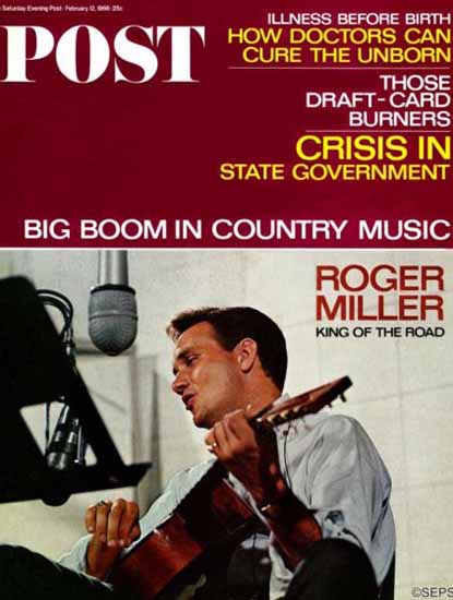 Roger Miller Saturday Evening Post 1966_02_12 | Vintage Ad and Cover Art 1891-1970