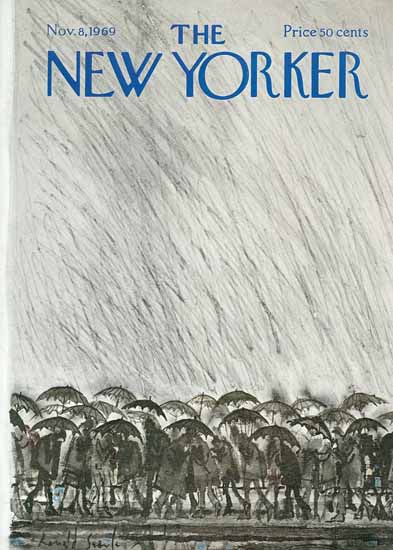 Ronald Searle The New Yorker 1969_11_08 Copyright | The New Yorker Graphic Art Covers 1946-1970