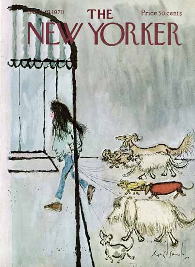 Ronald Searle The New Yorker 1970_09_19 Copyright | The New Yorker Graphic Art Covers 1946-1970