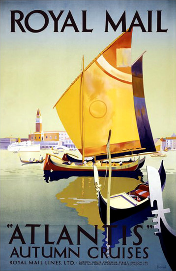 Royal Mail Atlantis Autumn Cruises | Vintage Travel Posters 1891-1970