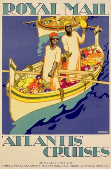 Royal Mail Atlantis Cruises 1930 | Vintage Travel Posters 1891-1970