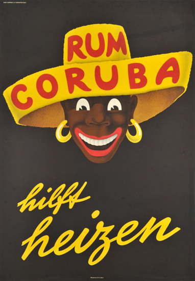 Rum Coruba Hilft Heizen 1950s | Vintage Ad and Cover Art 1891-1970