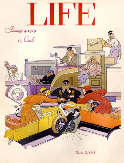 Russell Patterson Life Humor Magazine 1929-01-04 Copyright | Life Magazine Graphic Art Covers 1891-1936