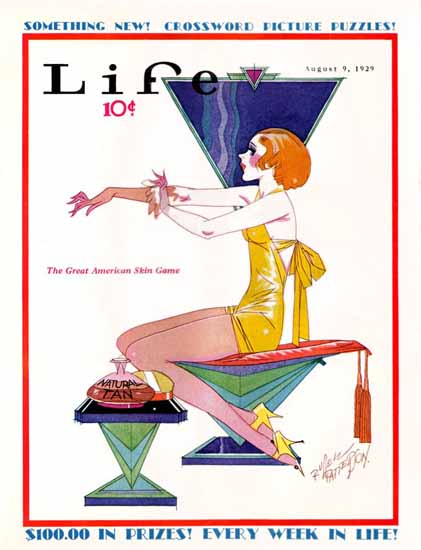 Russell Patterson Life Humor Magazine 1929-08-09 Copyright | Life Magazine Graphic Art Covers 1891-1936