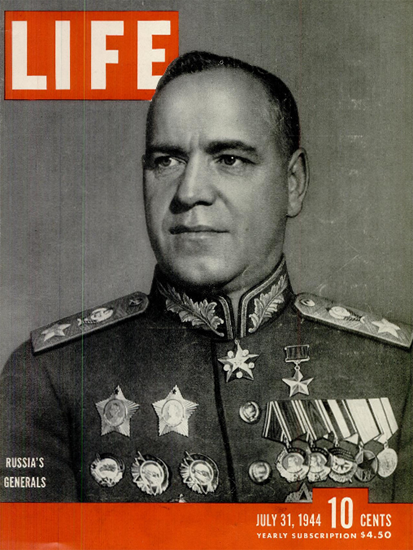 Russias Generals 31 Jul 1944 Copyright Life Magazine | Life Magazine BW Photo Covers 1936-1970