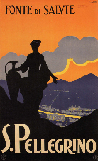 S Pellegrino Fonte Di Salvte Spa Health Resort | Vintage Travel Posters 1891-1970