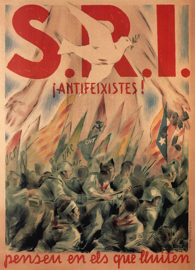 SRI Antifeixistes Spain Espana | Vintage War Propaganda Posters 1891-1970