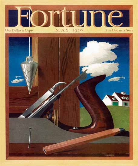 SW Crane Fortune Magazine May 1940 Copyright | Fortune Magazine Graphic Art Covers 1930-1959