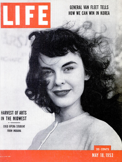 Sallilee Conlon from Indiana 18 May 1953 Copyright Life Magazine | Life Magazine BW Photo Covers 1936-1970