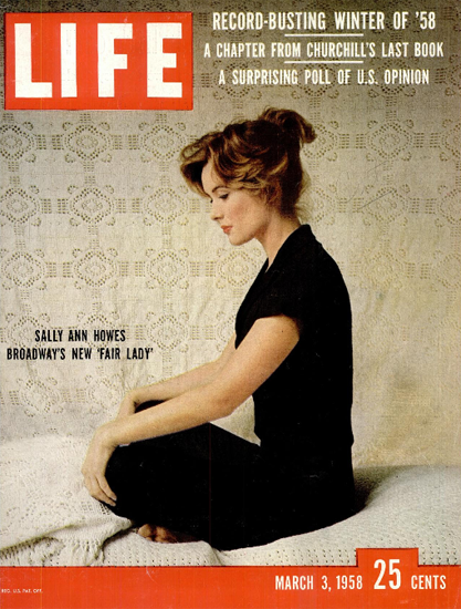 Sally Ann Howes New Fair Lady 3 Mar 1958 Copyright Life Magazine | Life Magazine Color Photo Covers 1937-1970