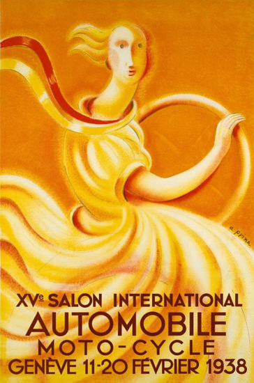 Salon International Automobile Geneve 1938 | Vintage Ad and Cover Art 1891-1970