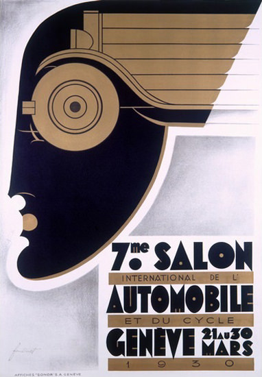 Salon Internationl De L Automobile Geneve 1930 | Vintage Ad and Cover Art 1891-1970