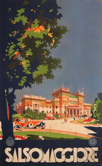 Salsomaggiore Spa Health Resort Italy Italia | Vintage Travel Posters 1891-1970